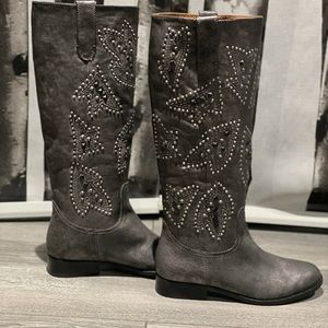 Frye & Co Gray studded boots